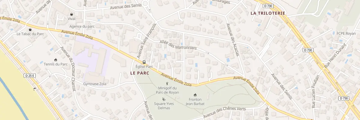 Plan du 4 All des Bambins à Royan