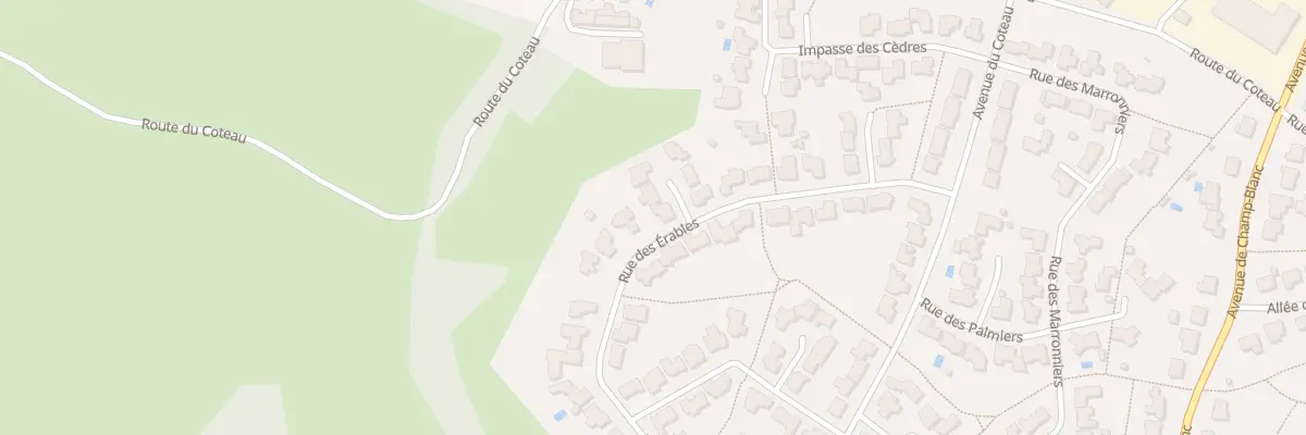 Plan du 12 Rue des érables à Chanverrie