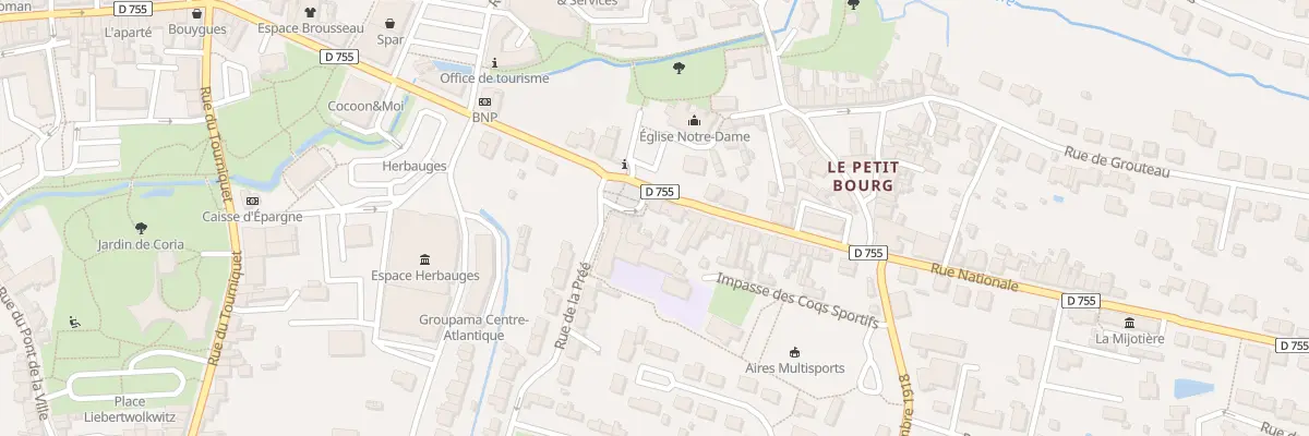 Plan du 30B Rue Nationale aux Herbiers