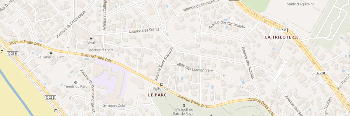 Plan du 9B Av Saint François à Royan