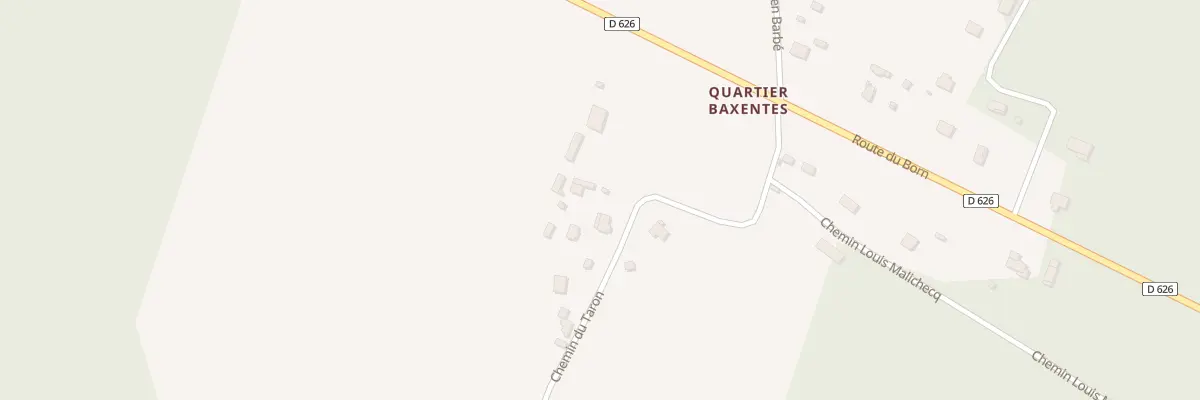 Plan du 204 Che du Taron à Lüe