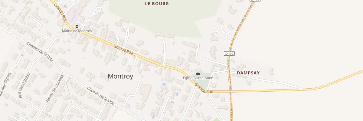 Plan du 10 Gr Grande Rue à Montroy