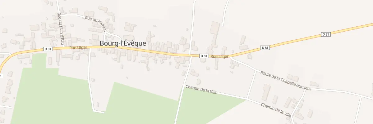 Plan du 43 Rue Ulger à Bourg-l’Évêque
