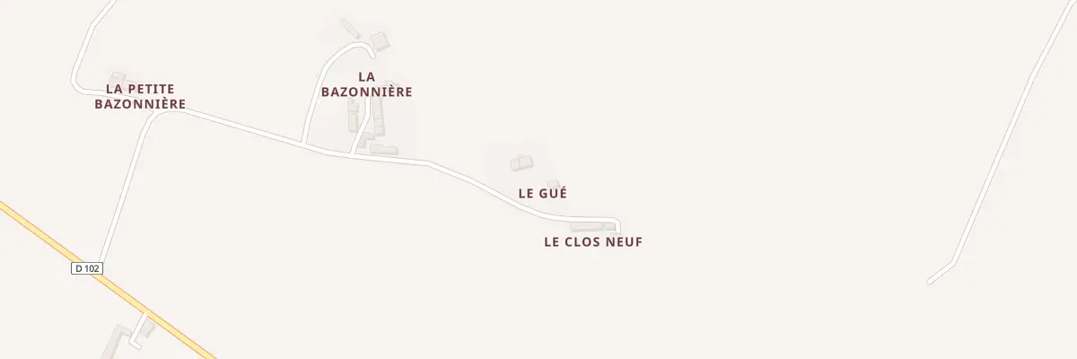 Plan du 1 Le Gue à Landivy