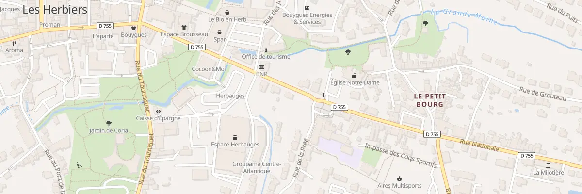 Plan du 24 Rue Nationale aux Herbiers
