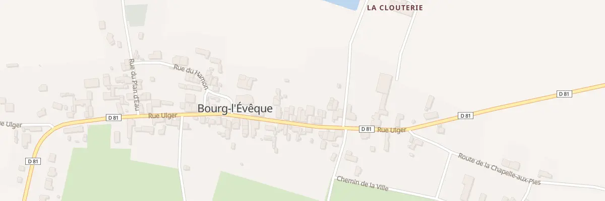 Plan du 46 Rue Ulger à Bourg-l’Évêque