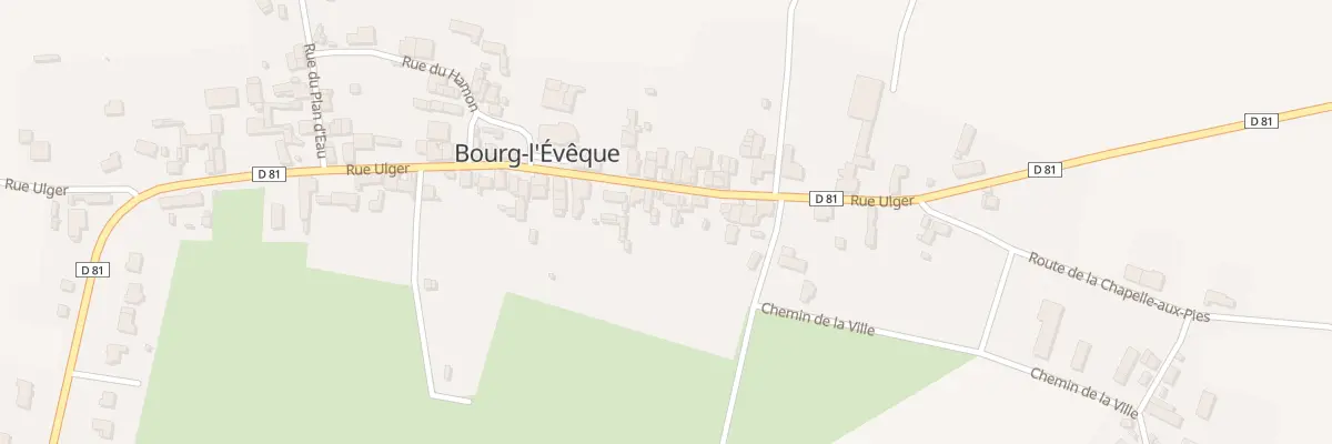 Plan du 33 Rue Ulger à Bourg-l’Évêque