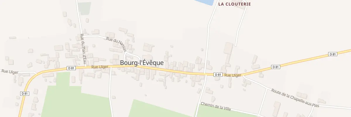 Plan du 44 Rue Ulger à Bourg-l’Évêque