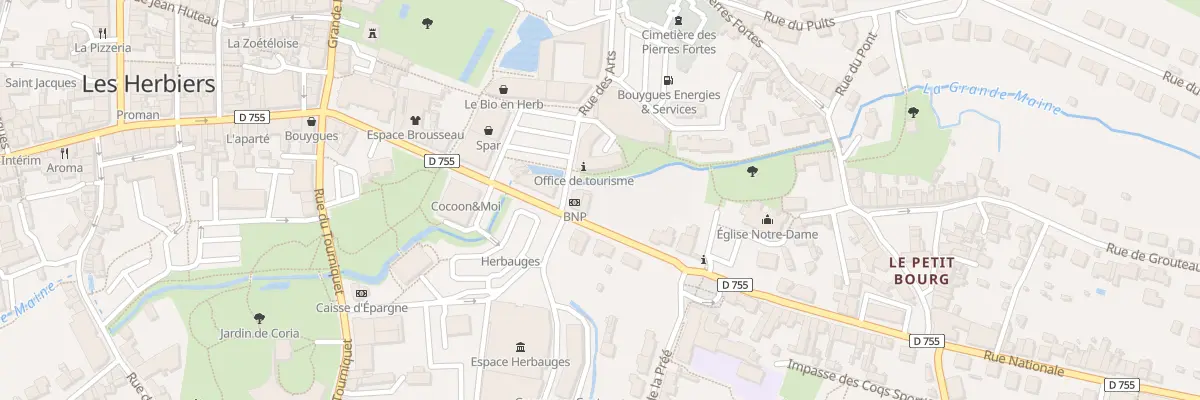 Plan du 21B Rue Nationale aux Herbiers
