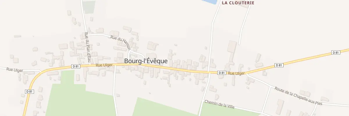 Plan du 40 Rue Ulger à Bourg-l’Évêque