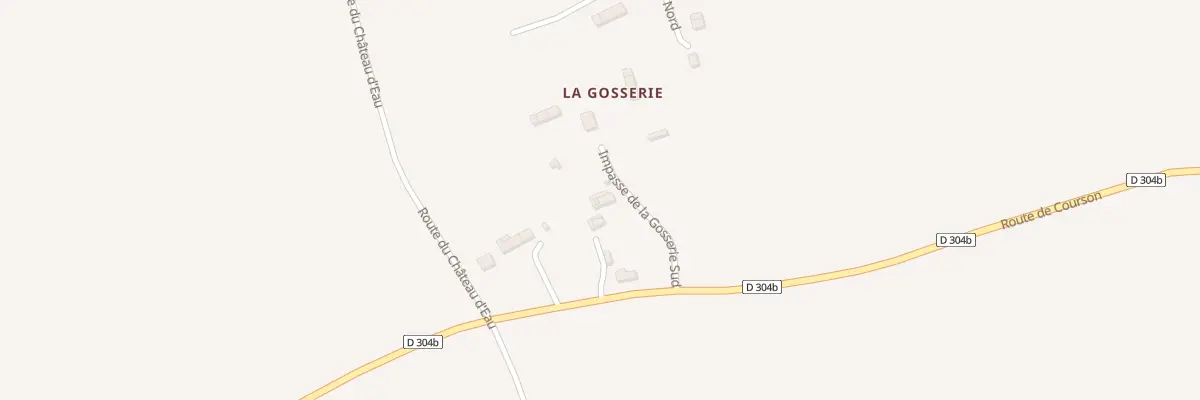 Plan du 6551 La Gosserie à Noues de Sienne