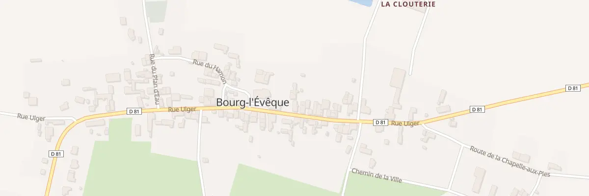 Plan du 38 Rue Ulger à Bourg-l’Évêque