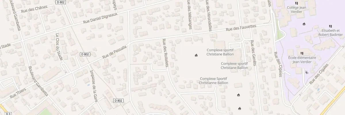 Plan du 3 Rue des Roitelets à Audenge