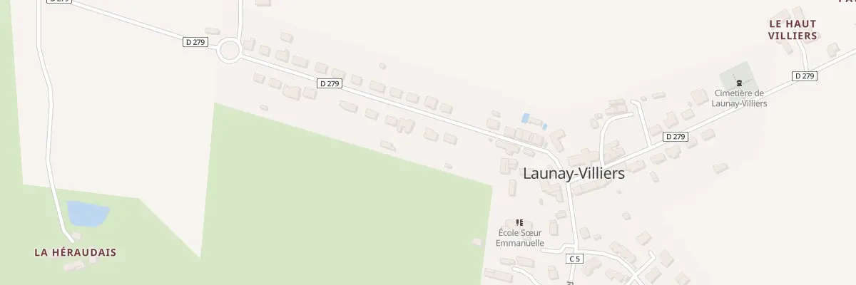 Plan du 3 Rte de la Rabine à Launay-Villiers