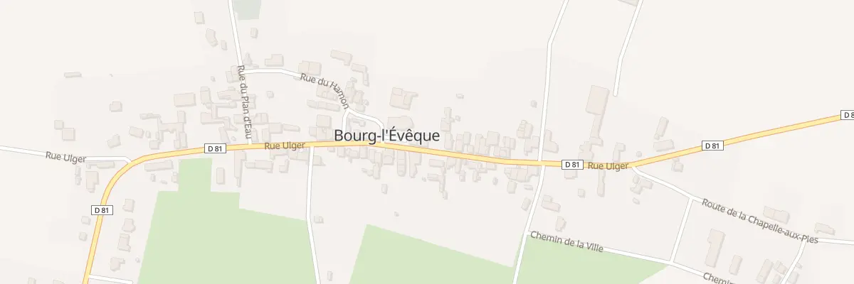 Plan du 36 Rue Ulger à Bourg-l’Évêque