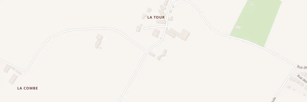 Plan du 21 La Tour à Beaugeay