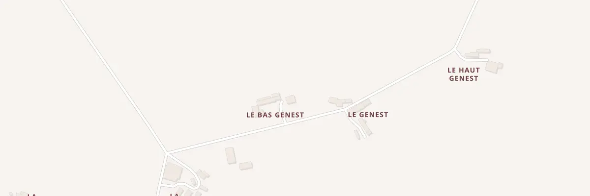 Plan du 3 Le Bas Genest à Landivy