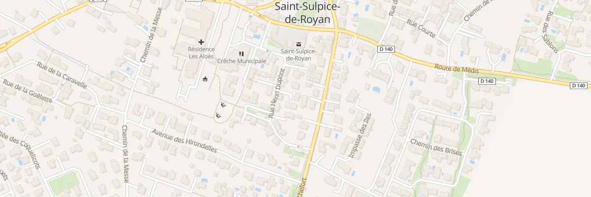 Plan du 14 Rue Henri Dupont à Saint-Sulpice-de-Royan