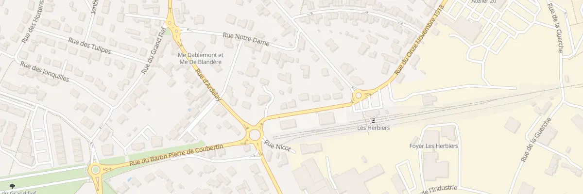 Plan du 5 All des Marronniers aux Herbiers