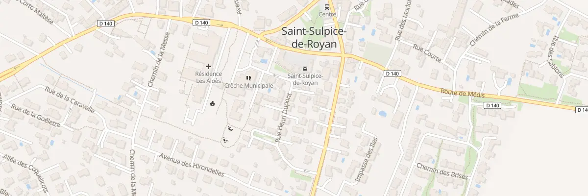 Plan du 20 Rue Henri Dupont à Saint-Sulpice-de-Royan