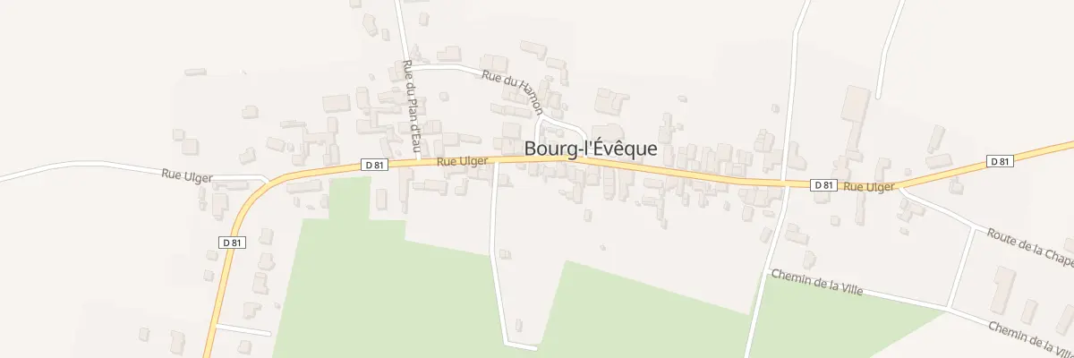 Plan du 13 Rue Ulger à Bourg-l’Évêque