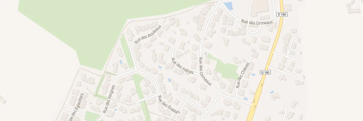 Plan du 1 Rue des Frênes aux Herbiers