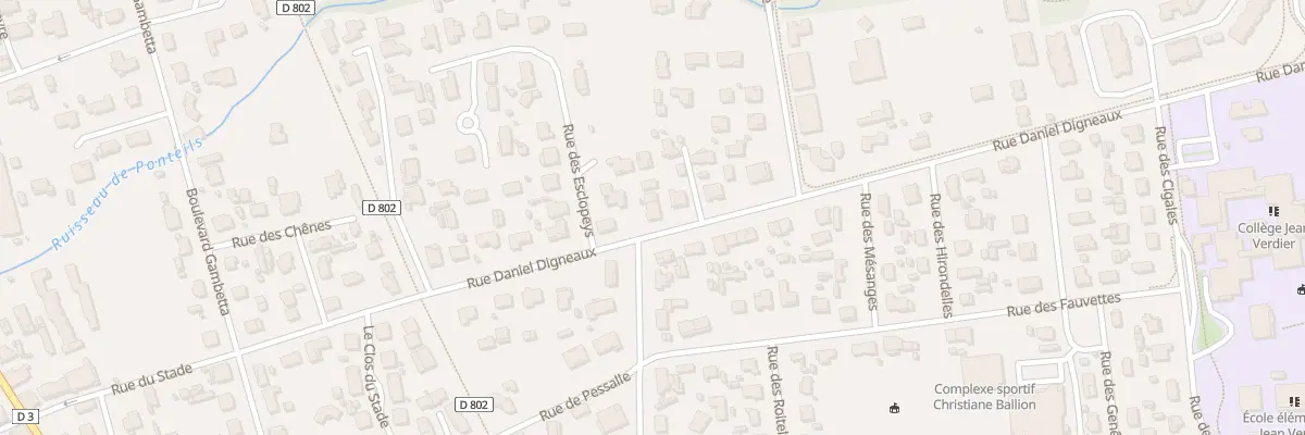 Plan du 3A Rue Daniel Digneaux à Audenge