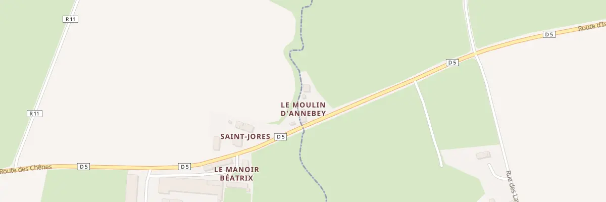 Plan du 5122 Le Moulin d’Annebey à Colombières
