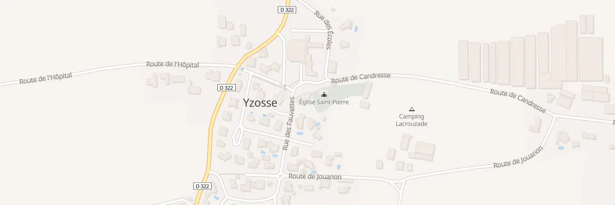 Plan du 120 Rue du Bourg à Yzosse