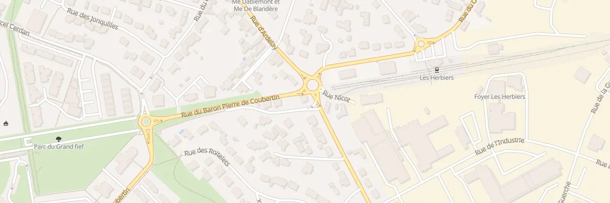 Plan du 9003 Av Georges Clemenceau aux Herbiers