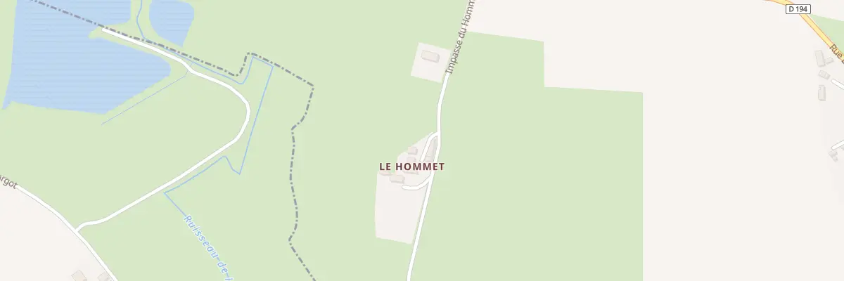 Plan du 14 Imp du Hommet à Cricqueville-en-Bessin