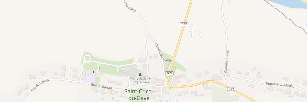 Plan du 95 Che du Galup à Saint-Cricq-du-Gave