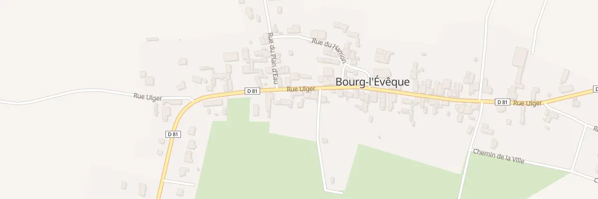Plan du 7 Rue Ulger à Bourg-l’Évêque