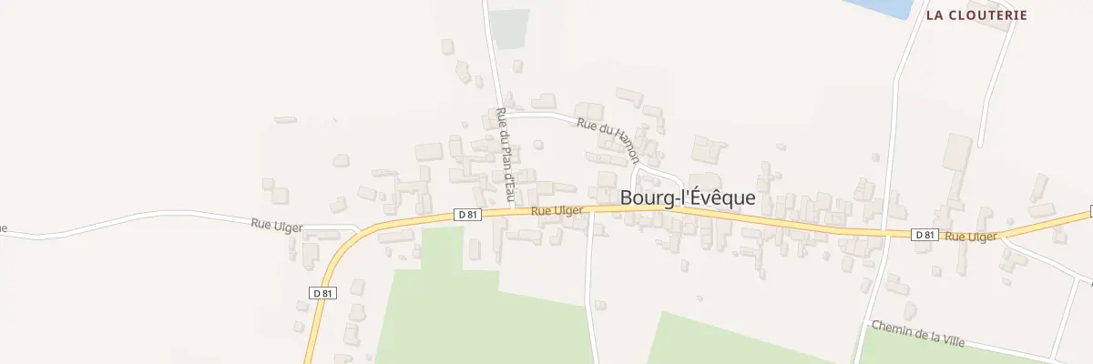 Plan du 16 Rue Ulger à Bourg-l’Évêque