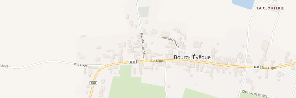 Plan du 10 Rue Ulger à Bourg-l’Évêque