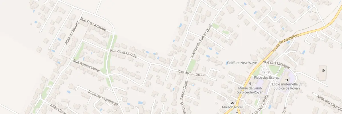 Plan du 12 Rue de la Combe à Saint-Sulpice-de-Royan