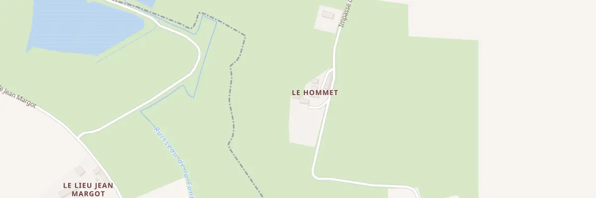 Plan du 14B Imp du Hommet à Cricqueville-en-Bessin