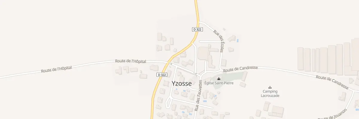 Plan du 29 Rue du Bourg à Yzosse