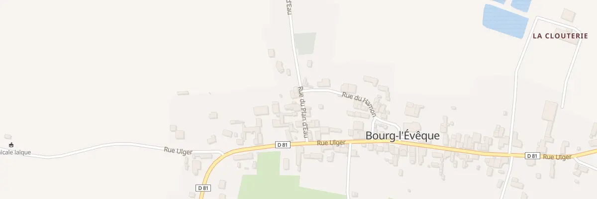 Plan du 8 Rue du plan d’eau à Bourg-l’Évêque
