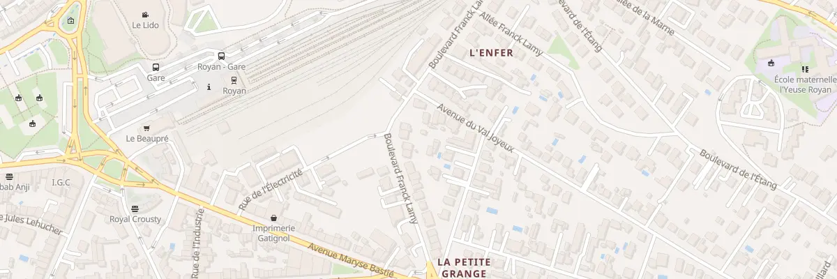 Plan du 110 Bd Franck Lamy à Royan