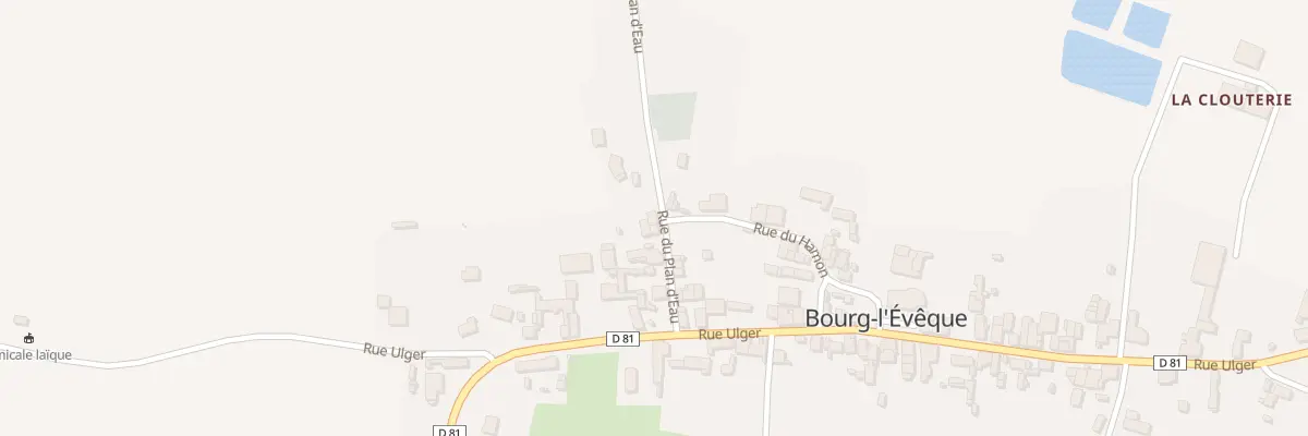 Plan du 10 Rue du plan d’eau à Bourg-l’Évêque