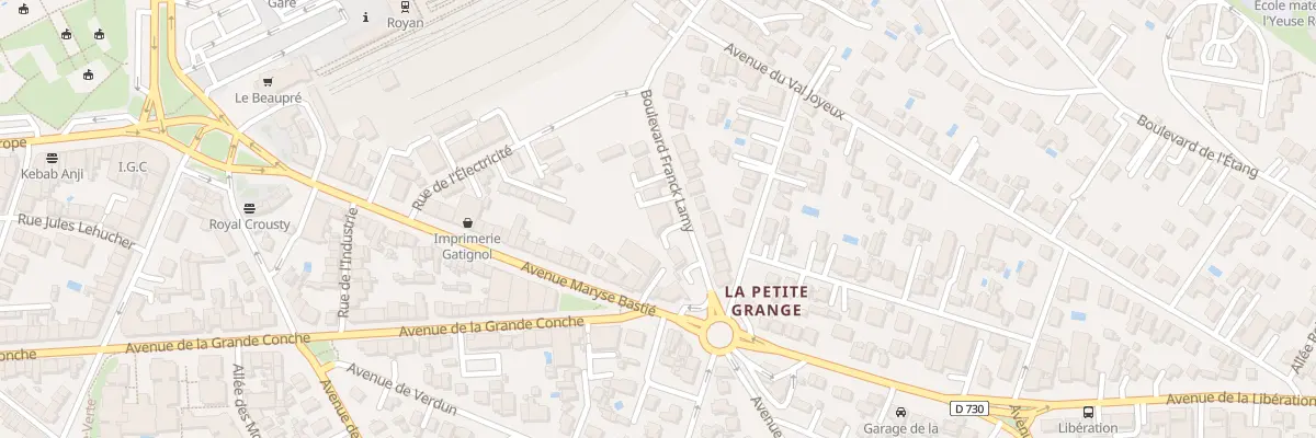 Plan du 91B Bd Franck Lamy à Royan