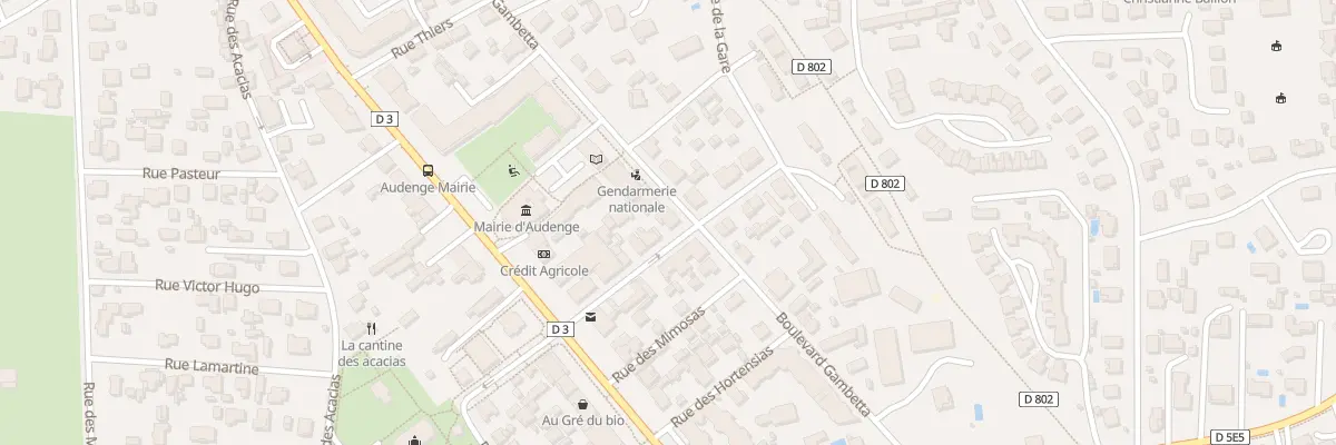 Plan du 9 Av de Verdun à Audenge