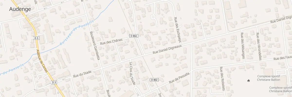 Plan du 1 Rue Daniel Digneaux à Audenge