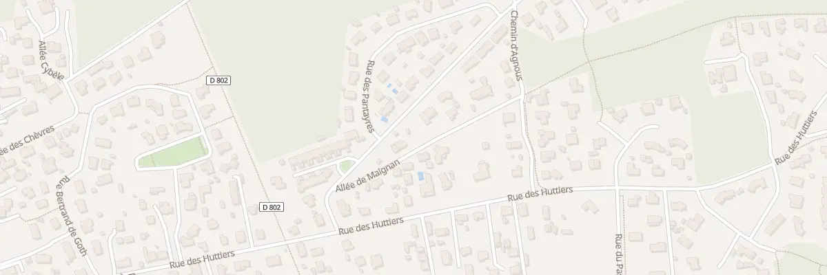 Plan du 2 All de Maignan à Audenge