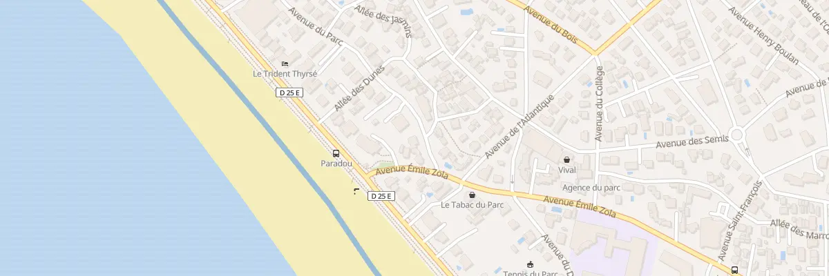 Plan du 61 Av du Parc à Royan