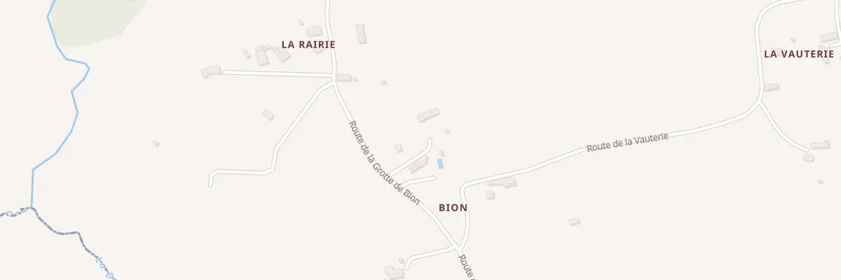 Plan du 1127 Rte de la Grotte de Bion à Sainte-Marie-Outre-l’Eau