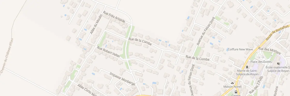 Plan du 23 Rue de la Combe à Saint-Sulpice-de-Royan