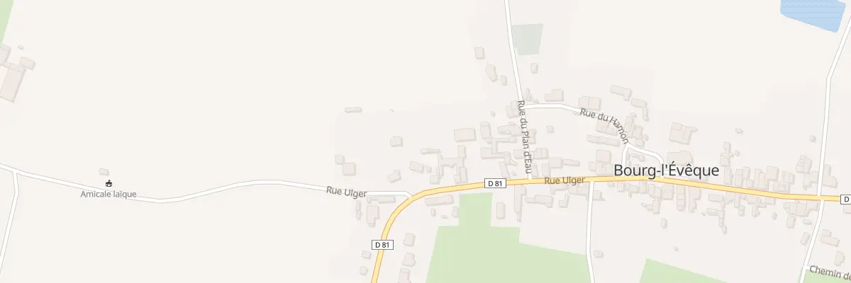 Plan du 4 Rue Ulger à Bourg-l’Évêque