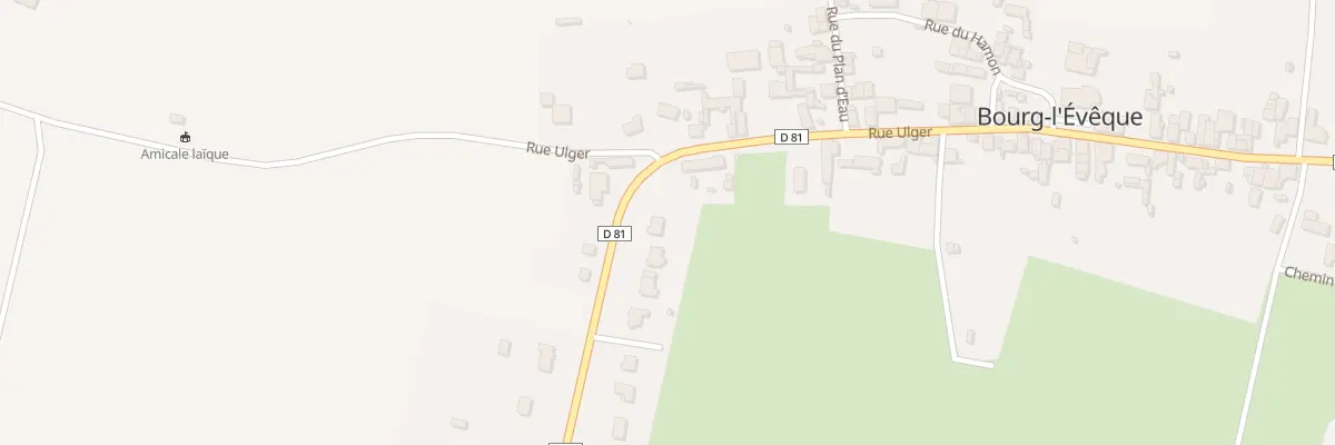 Plan du 21 Rte de la Foret d’Ombree à Bourg-l’Évêque